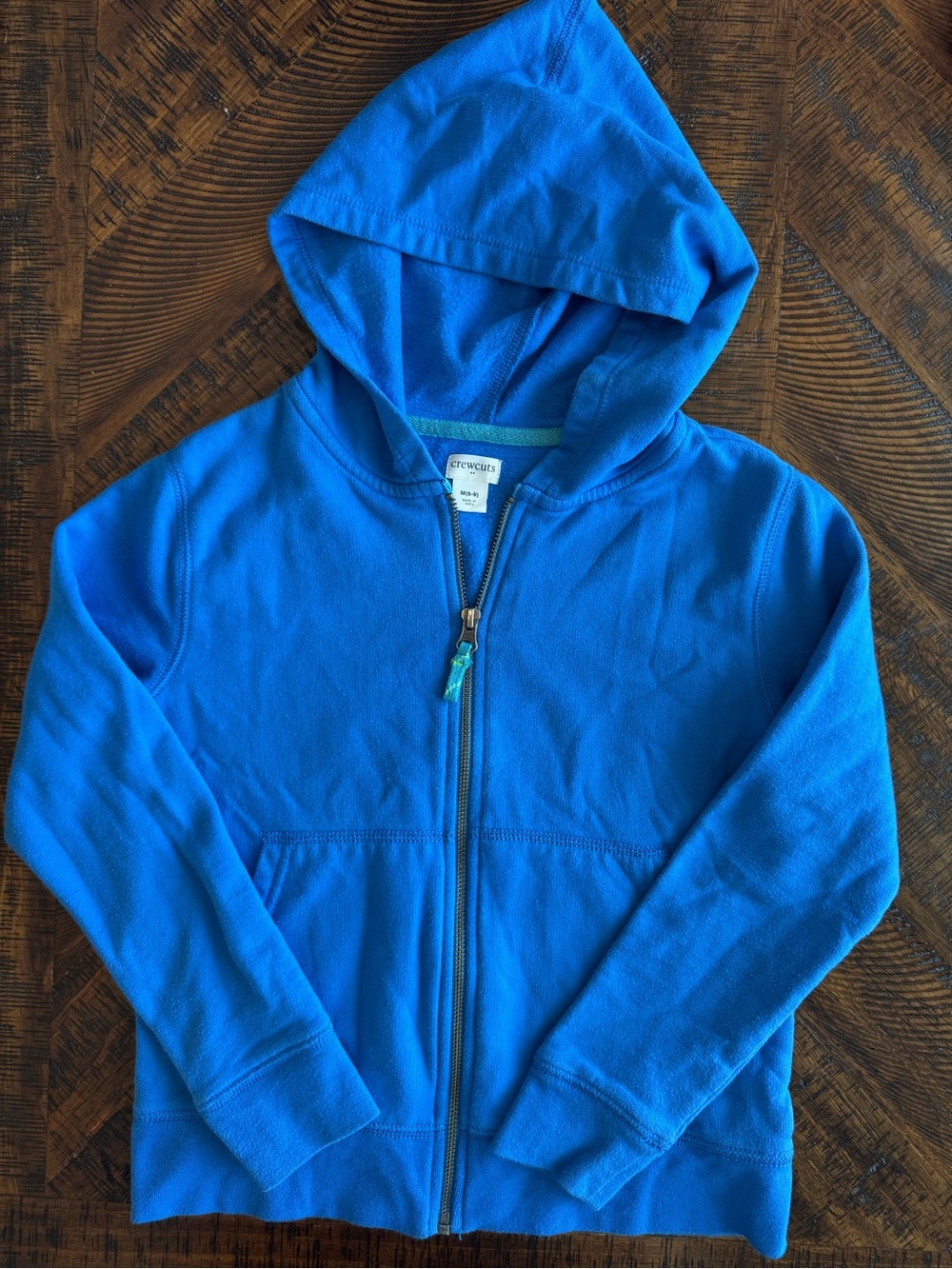 Crewcuts by J.Crew Kids Blue Full-Zip Hoodie